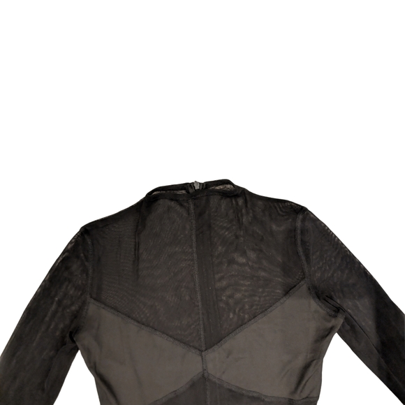 Sheer Long Sleeve Black Bodysuit - Picture 9 of 14